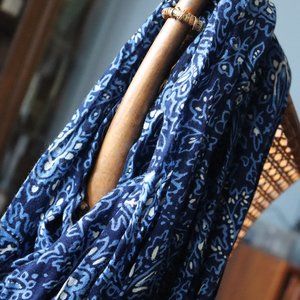 Lucky Brand Raw Edge Viscose Scarf, Vintage Y2K